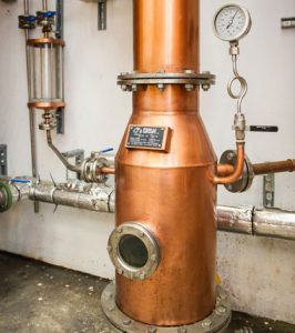 Our copper still - bespoke from Italy